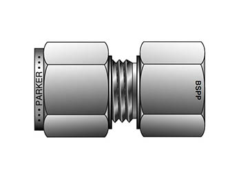 GBC 10-1/2GC-SS CPI Metric Tube BSPP Gauge Connector - GBZ GC